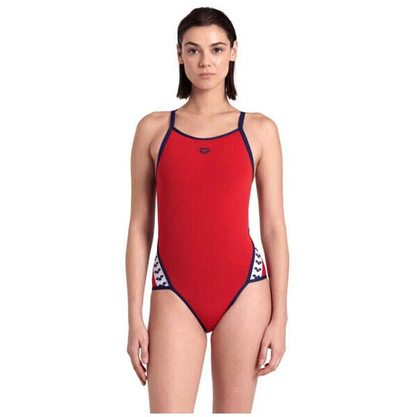 Strój kąpielowy damski Arena Women Team Icons Superfly Solid Red Navy 005036417