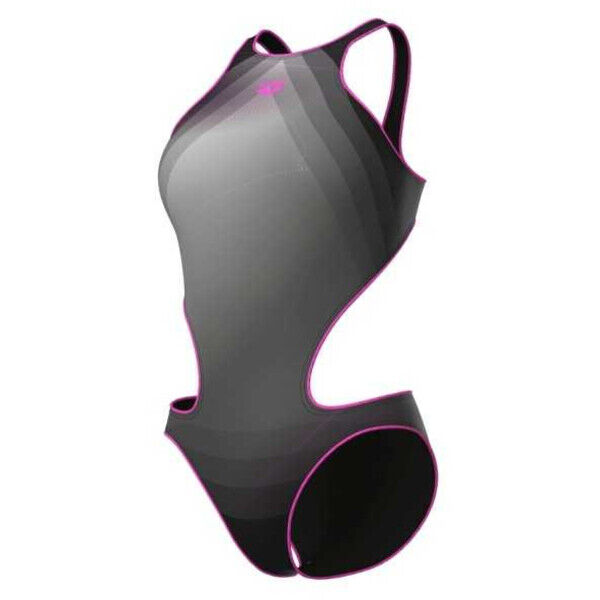 Strój kąpielowy damski jednoczęściowy Arena Women's One Darkness One Piece Black Shocking Pink 007982590