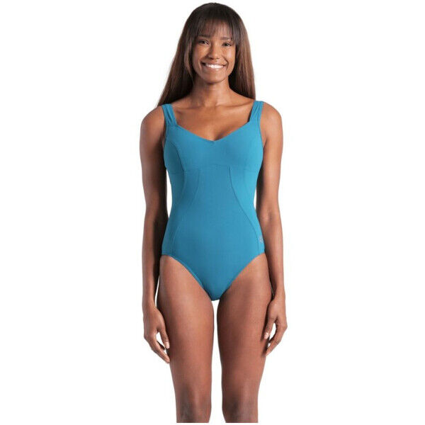 Strój kąpielowy damski Arena Women's Vertigo One Piece Green Blue 006526600