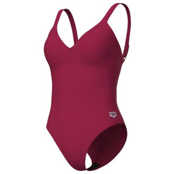 Strój kąpielowy damski Arena Women's Bodylift Lara Soft Curve Back Red Onion 008119400
