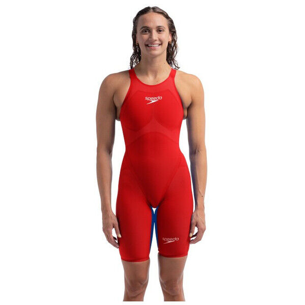 Strój startowy pływacki damski Speedo LZR Valor 2.0 Open Back Red 8-15859H673