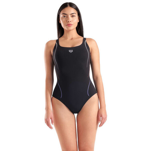 Strój kąpielowy damski Arena Women's Swimsuit Ludovica Soft Cur Black-Black 010353590