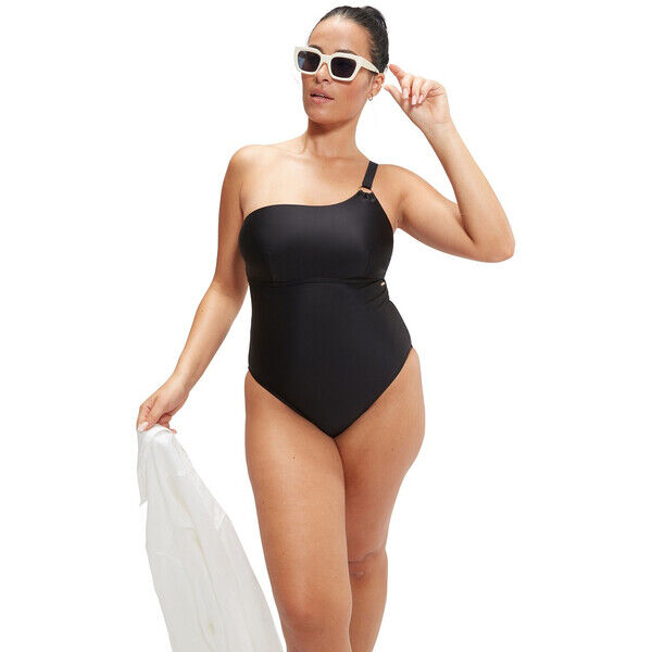 Strój kąpielowy jednoczęściowy damski na basen Speedo Asymmetric Black 8-0036990001