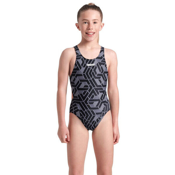 Strój kąpielowy dziewczęcy Arena Girl's Escape Swim Tech L Black Team Black 008475500