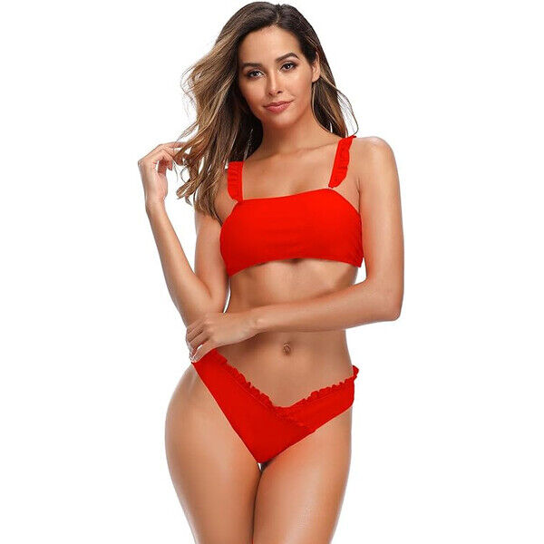 aqua-sport.net Strój kąpielowy do pływania dwuczęściowy damski Shekini Bikini Red AM1567