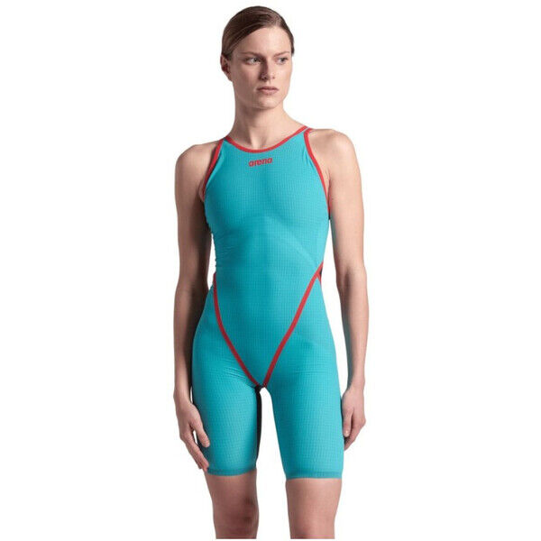Strój startowy pływacki damski Arena Carbon Core Flex FX Open Back Turquoise 006338550