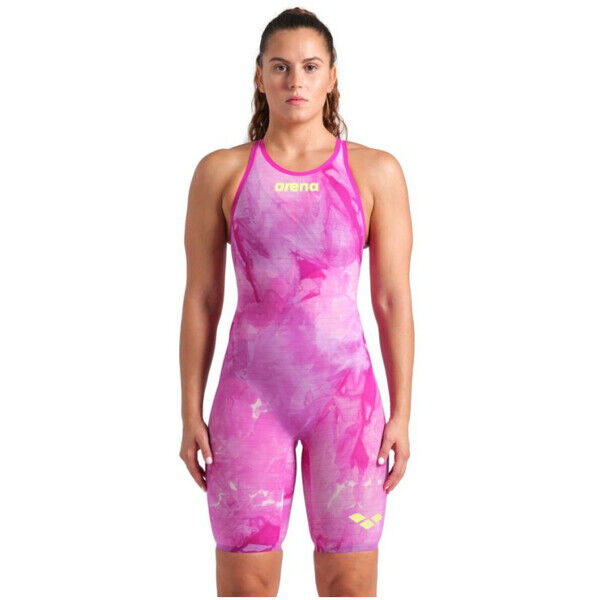 Strój startowy pływacki damski Arena Powerskin Carbon Air2 Open Back Pink 006341150