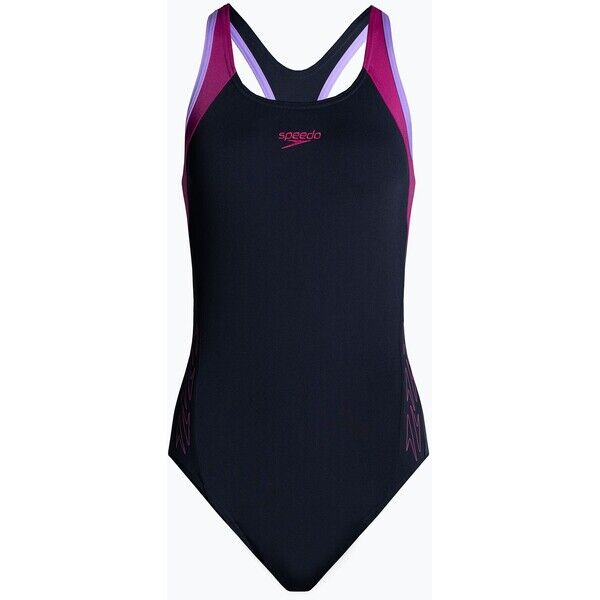 Strój pływacki jednoczęściowy damski Speedo HyperBoom Splice Flyback true navy/berry/miami lilac 2000057274