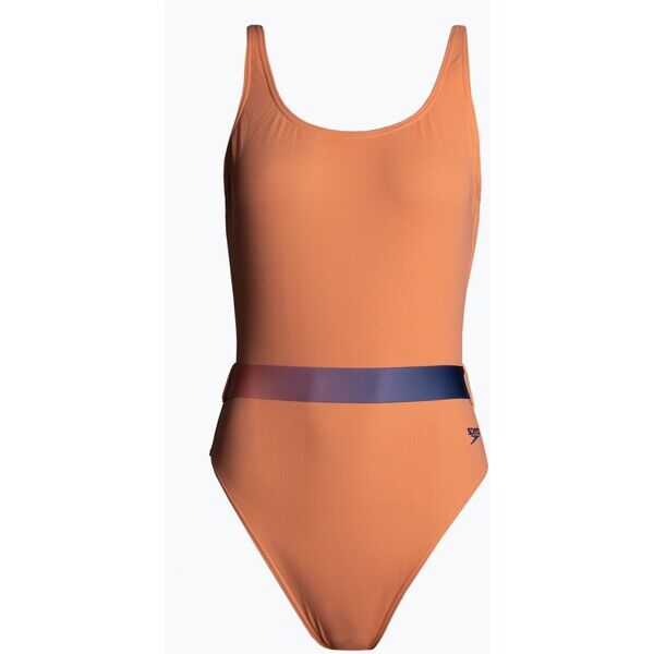 Strój pływacki jednoczęściowy damski Speedo Belted Deep U-Back soft coral/miami lilac/ammonite 2000057250