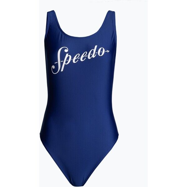 Strój pływacki jednoczęściowy damski Speedo Logo Deep U-Back ammonite 2000057276