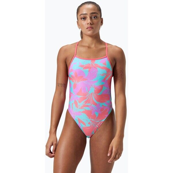 Strój pływacki jednoczęściowy damski Speedo Allover Digital Vback kaluna floral/arctic glass 2000135545