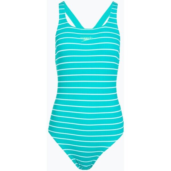 Strój pływacki jednoczęściowy damski Speedo Eco Endurance+ Printed Medalist turquoise gem 2000202601