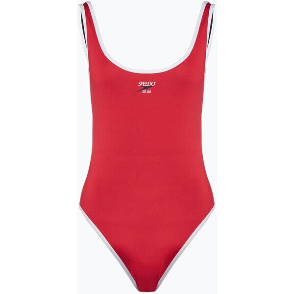 Strój pływacki jednoczęściowy damski Speedo Solid Bound Scoop high risk red 2000135510