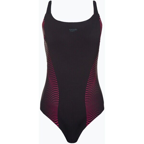 Strój pływacki jednoczęściowy damski Speedo CrystalLux Printed Shaping black/cherry 2000057252