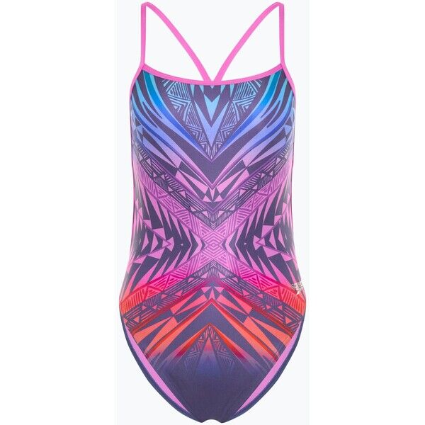Strój pływacki jednoczęściowy damski Speedo Placement Digital Vback balance blend/hapuna blue 2000135458