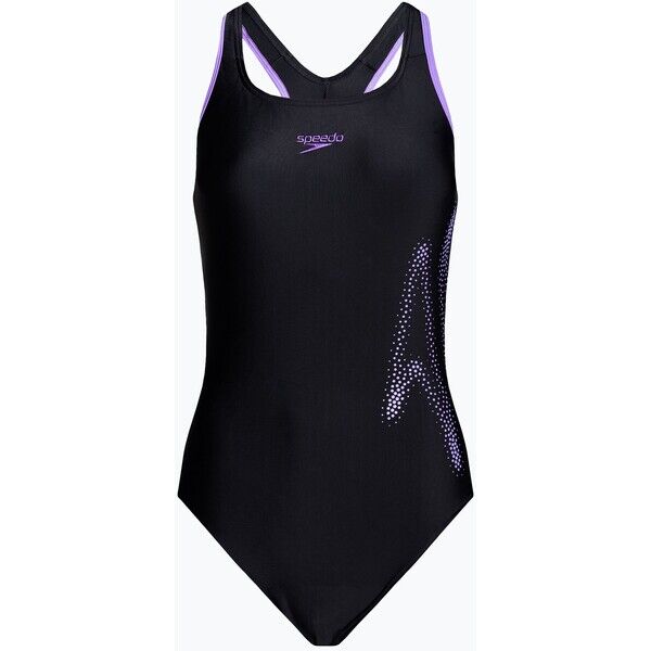 Strój pływacki jednoczęściowy damski Speedo HyperBoom Placement Racerback black/miami lilac 2000057273