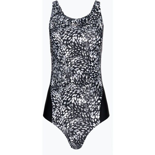 Strój pływacki jednoczęściowy damski Speedo Allover Digital Recordbreaker black/usa charcoal/shark grey/white 2000088827