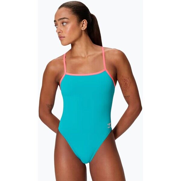 Strój pływacki jednoczęściowy damski Speedo FL Solid V-Back 2.0 mayan blue 2000193121