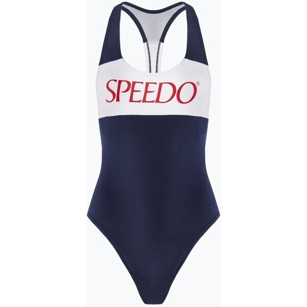 Strój pływacki jednoczęściowy damski Speedo Colourblock Racerback peacoat 2000135487