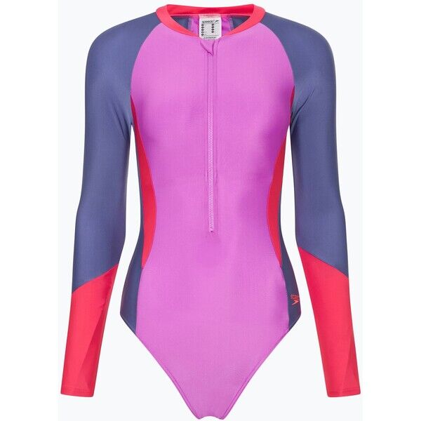 Strój pływacki jednoczęściowy damski Speedo Colour Block neon violet 2000135456