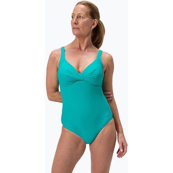 Strój pływacki jednoczęściowy damski Speedo Shaping Cross Knot turquoise gem 2000212567