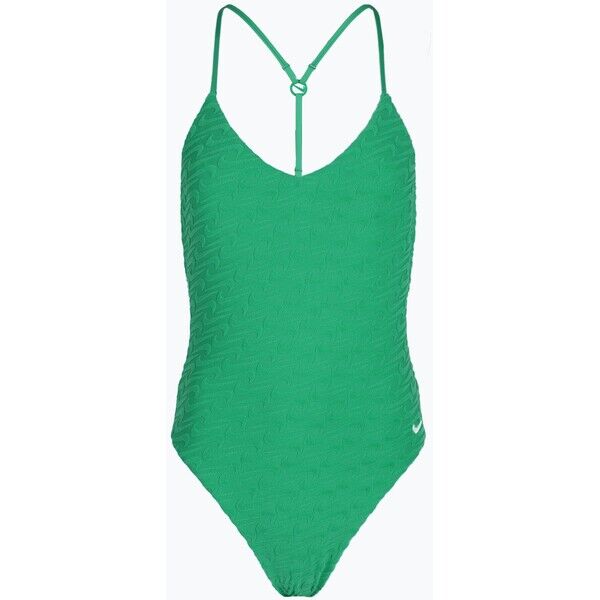 Strój pływacki jednoczęściowy damski Nike Swoosh Link Y-Back stadium green 2000159099