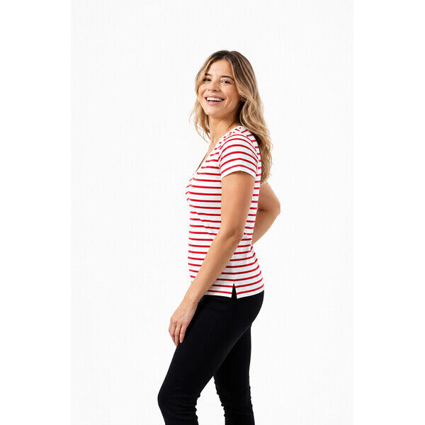 Mój Kraj Taki Piękny T-shirt Perfect Lines Szerokie Paski Biało Czerwone ts-pl-szp-bi-czer