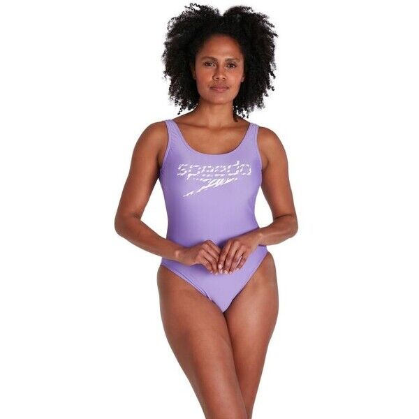 Strój kąpielowy Speedo Logo Deep U-Bk Hi Leg 1Pc 8-12369H105