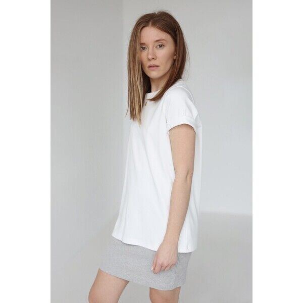 T-shirt o luźnej formie | LENE | ANNA WATRAS 5900000451251