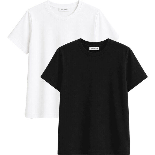 2-pack T-shirt o luźnej formie | LENE | ANNA WATRAS 5900001545737