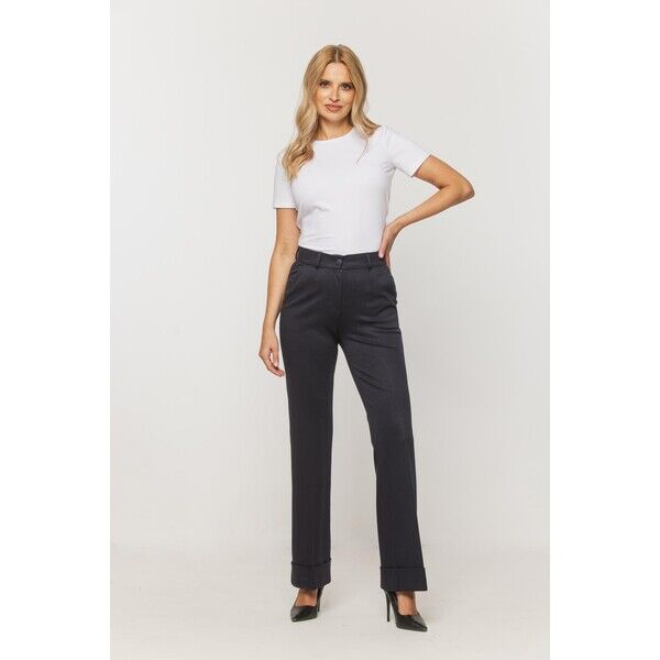 BIALCON CLASSIC Biały t-shirt z subtelnym haftem logo BC C1-923103627