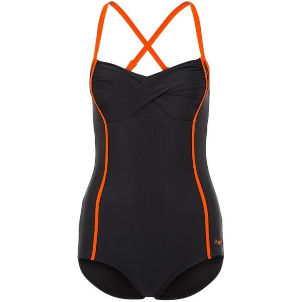Zoggs TRIBAL BOOTY Kostium kąpielowy black orange ZG141H00H-Q11