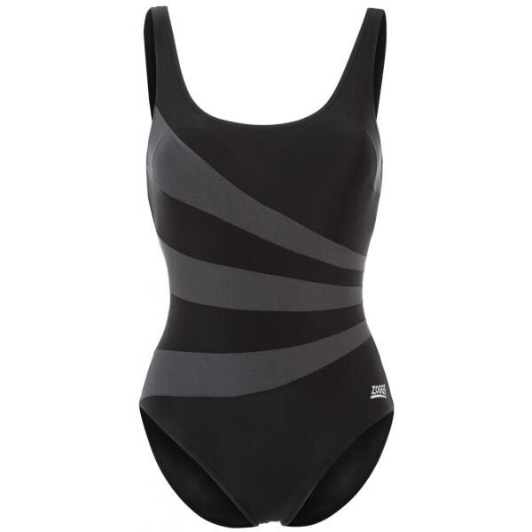 Zoggs SANDON SCOOBBACK Kostium kąpielowy black grey ZG141H00J-Q11