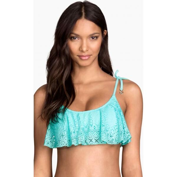 H&M Góra od kostiumu 0203394014 Turkusowy