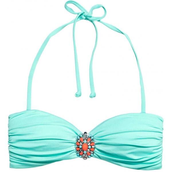 H&M Góra od kostiumu 0258572006 Turkusowy