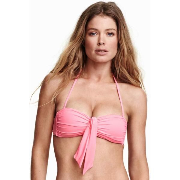 H&M Góra od kostiumu 0256860005 Neonoworóżowy
