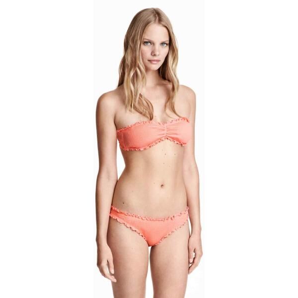 H&M Dół od kostiumu 0272053007 Morelowy