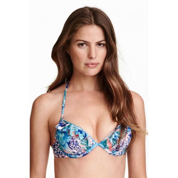 H&M Góra od kostiumu 0213925003 Morelowy/Wzór