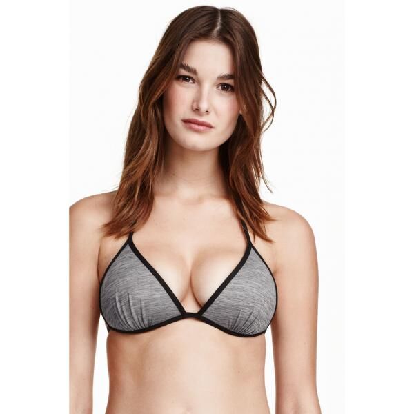 H&M Góra od kostiumu 0256511038 Szary melanż