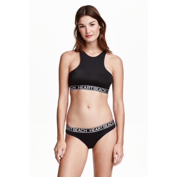 H&M Dół od kostiumu 0341916001 Czarny