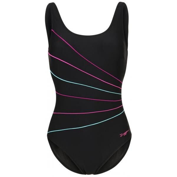 Zoggs Kostium kąpielowy black purple/light blue ZG141H01L-Q11
