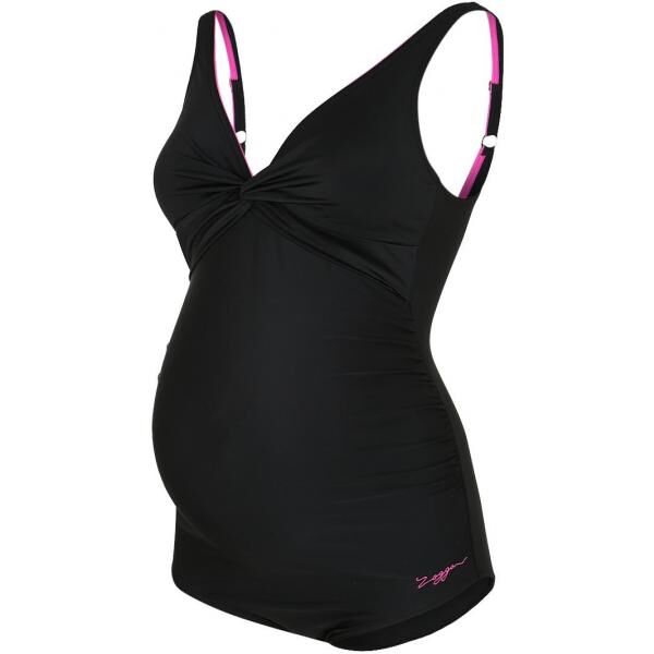 Zoggs HAYMAN Kostium kąpielowy black pink ZG141H01Y-Q11