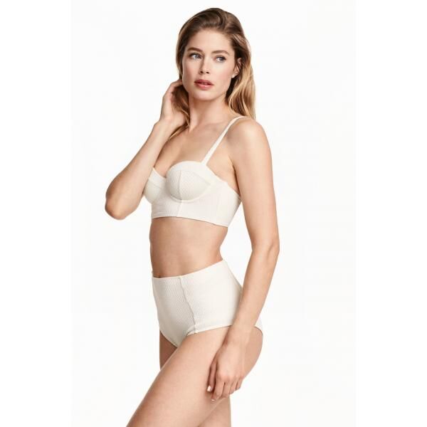 H&M Kostium bikini 0373609003 Naturalna biel