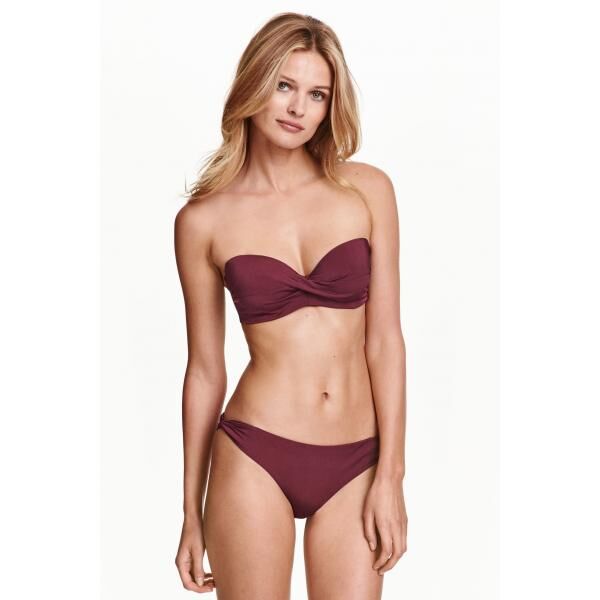 H&M Dół od kostiumu 0354768003 Burgund