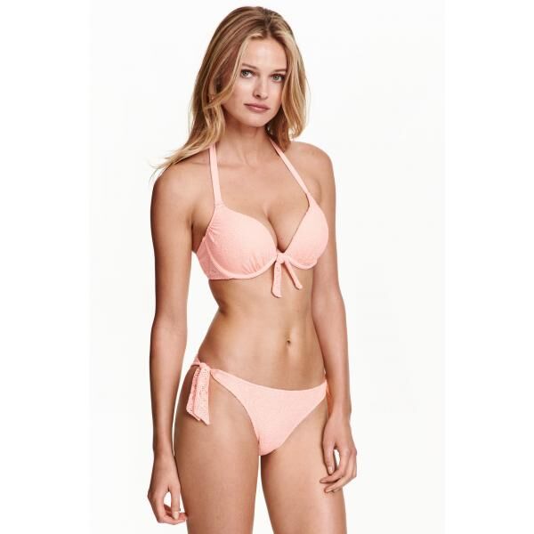 H&M Dół od kostiumu 0351028005 Morelowy/Koronka