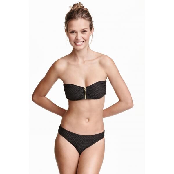 H&M Dół od kostiumu 0271666010 Czarny