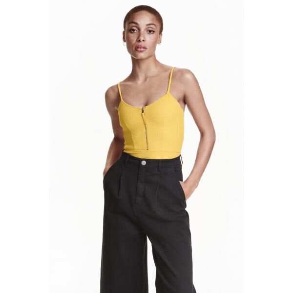 H&M Kostium kąpielowy 0372525003 Żółty