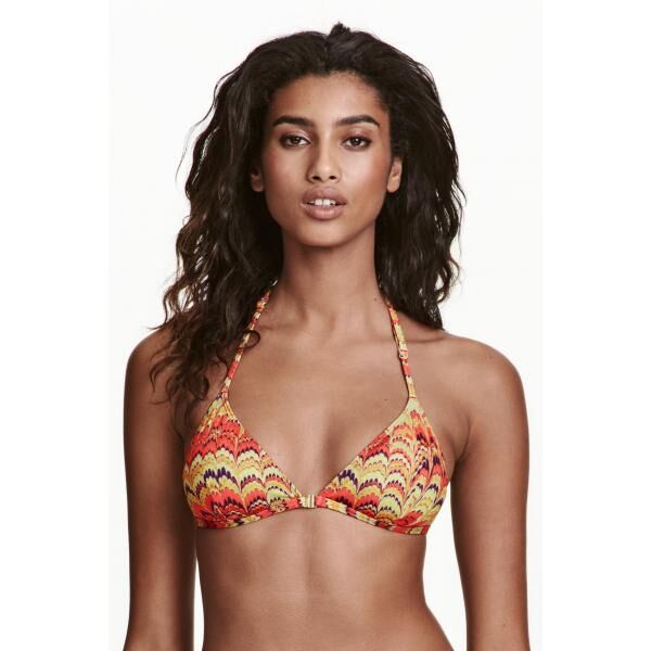 H&M Góra od kostiumu 0367472002 Koralowy/Wzór