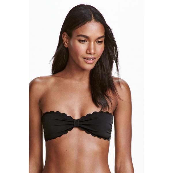 H&M Bandeau bikini top 0351462001 Black