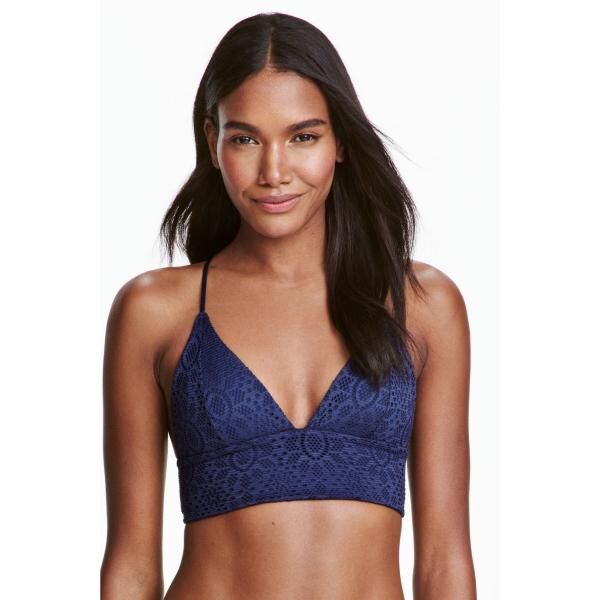 H&M Góra od kostiumu 0241317008 Ciemnoniebieski